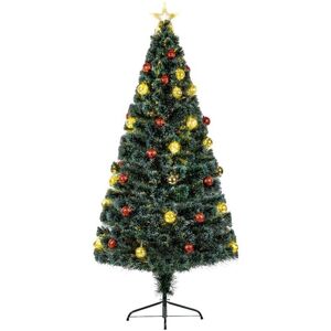 PREMIER DECORATIONS Premier 1.5m (5ft) Green Fibre Optic Artificial Christmas Tree with LED Baubles & Star (FT213403) PREMIER DECORATIONS Premier 1.5m (5ft) Green Fibre Optic Artificial Christmas Tree with LED Baubles & Star (FT213403)