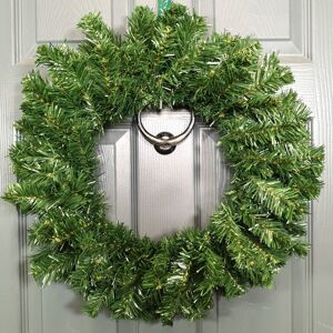 Premier Decorations - 50cm Diameter Plain Green Artificial Imperial Pine Christmas Wreath Decoration Premier Decorations - 50cm Diameter Plain Green Artificial Imperial Pine Christmas Wreath Decoration