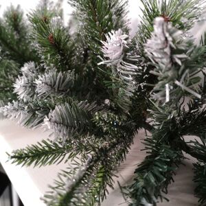 Samuel Alexander - 1.8m Premier Christmas Artificial Fairmont Fir Snow Tipped Plain Green Garland Samuel Alexander - 1.8m Premier Christmas Artificial Fairmont Fir Snow Tipped Plain Green Garland