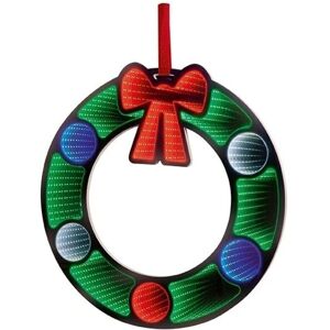 Premier Hanging Wreath Infinity Christmas Decoration Light - 60cm Premier Hanging Wreath Infinity Christmas Decoration Light - 60cm