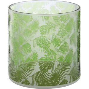 Premier Housewares - Green Finish Medium Candle Holder Tealight Holder With Leaf Pattern Holders For Bedroom Living Room And Hallways 20 x 20 x 20 Premier Housewares - Green Finish Medium Candle Holder Tealight Holder With Leaf Pattern Holders For Bedroom Living Room And Hallways 20 x 20 x 20