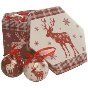 Christmas Baubles Red Reindeer Fourteen Piece Set Festive Christmas Baubles Red Reindeer Fourteen Piece Set Festive