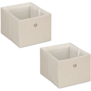 Relaxdays Beige Foldable Storage Boxes - Storage boxes Relaxdays Beige Foldable Storage Boxes - Storage boxes