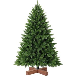 Relaxdays 180 cm artificial Christmas tree, injection moulded & PVC needles, wooden stand, bag, realistic green fir tree Relaxdays 180 cm artificial Christmas tree, injection moulded & PVC needles, wooden stand, bag, realistic green fir tree