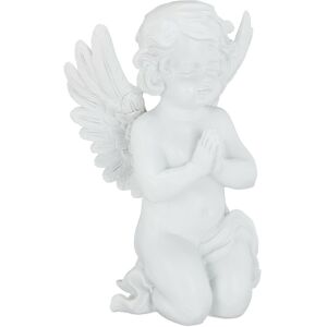 Relaxdays Garden Ornament Angel, Praying Cherub Figurine, Weather-& Frost-proof, Garden, Balcony, In- & Outdoors, Polyresin, White Relaxdays Garden Ornament Angel, Praying Cherub Figurine, Weather-& Frost-proof, Garden, Balcony, In- & Outdoors, Polyresin, White