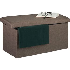 Relaxdays - Storage Bench, Fabric Cover, 84 l Capacity, h x w x d: approx. 38 x 76.5 x 38.5 cm, Dark Grey Relaxdays - Storage Bench, Fabric Cover, 84 l Capacity, h x w x d: approx. 38 x 76.5 x 38.5 cm, Dark Grey