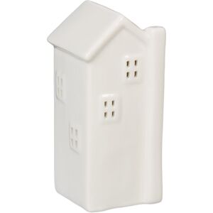 Relaxdays - Tealight House Ceramic, Light through Windows, for 1 Candle, HxWxD: 13.5 x 6 x 6 cm, Table Decoration, White Relaxdays - Tealight House Ceramic, Light through Windows, for 1 Candle, HxWxD: 13.5 x 6 x 6 cm, Table Decoration, White