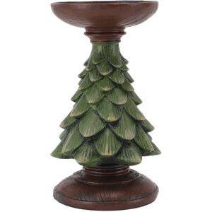 GROOFOO Resin Candle Holder Vintage Home Decor Pillar Xmas Tree Candle Stand Tealight Candle Holder for Living Room Kitchen Table Centerpiece M GROOFOO Resin Candle Holder Vintage Home Decor Pillar Xmas Tree Candle Stand Tealight Candle Holder for Living Room Kitchen Table Centerpiece M