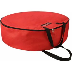 TRIMEC Sac de rangement pour couronnes de Noël 76,2 cm, avec poignées durables, double fermeture éclair, fente pour cartes, résistant aux déchirures, en TRIMEC Sac de rangement pour couronnes de Noël 76,2 cm, avec poignées durables, double fermeture éclair, fente pour cartes, résistant aux déchirures, en