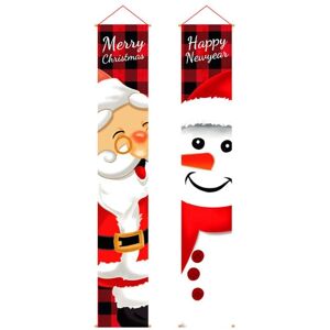 TLILY Santa Claus Christmas Door Banner Merry Decor for Home 2022 Ornament Xmas Navidad Gift New Year TLILY Santa Claus Christmas Door Banner Merry Decor for Home 2022 Ornament Xmas Navidad Gift New Year