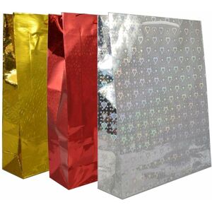 SHATCHI Bulk Buy Wholesale 25pcs Assorted Colours Holographic Gifts Large Size Christmas Birthday Present SHATCHI Bulk Buy Wholesale 25pcs Assorted Colours Holographic Gifts Large Size Christmas Birthday Present