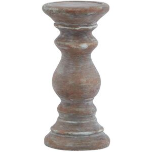 Siena Small Column Candle Holder - Ceramic - L10 x W10 x H20 cm - Brown Siena Small Column Candle Holder - Ceramic - L10 x W10 x H20 cm - Brown