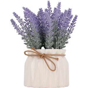 Groofoo - Small Artificial Plants Pots Mini Fake Potted Plants Ornament Indoor Outdoor Home Decor 7146C 02 Pleated Vase Groofoo - Small Artificial Plants Pots Mini Fake Potted Plants Ornament Indoor Outdoor Home Decor 7146C 02 Pleated Vase