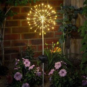 Garden Mile Solar Power Starburst Stake Light LED Outdoor Lighting Warm White LEDs - Garden Light Garden Mile Solar Power Starburst Stake Light LED Outdoor Lighting Warm White LEDs - Garden Light
