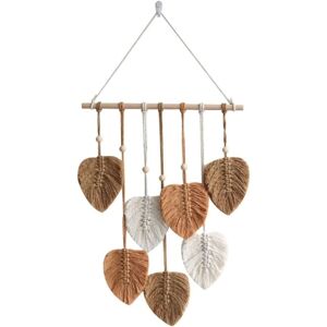 Sollbry - Leaf Macrame Wall Hanging Boho Room Home Decor Woven Wall Tapestry Aesthetic Home Room Wedding Decoration Sollbry - Leaf Macrame Wall Hanging Boho Room Home Decor Woven Wall Tapestry Aesthetic Home Room Wedding Decoration