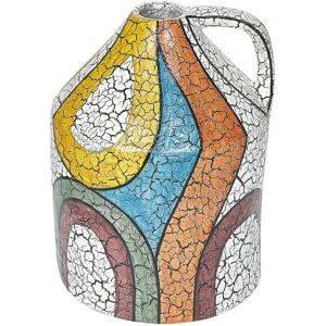 Beliani Handmade Multicolour Terracotta Vase - Decorative Vase Beliani Handmade Multicolour Terracotta Vase - Decorative Vase