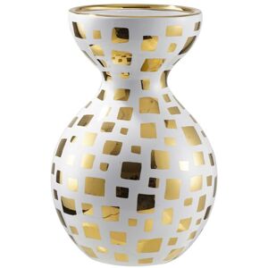 Vanity Living - Handmade White & Gold Decorative Ceramic Vase for Living Room Modern Home Decoration Accent Piece Vanity Living - Handmade White & Gold Decorative Ceramic Vase for Living Room Modern Home Decoration Accent Piece