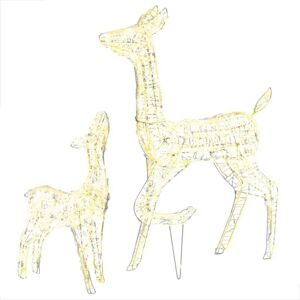 Acrylic Reindeer Family Christmas Decoration 160 LED Warm White vidaXL Acrylic Reindeer Family Christmas Decoration 160 LED Warm White vidaXL