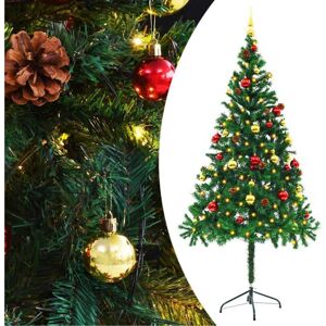 Artificial Pre-lit Christmas Tree with Baubles Green 180 cm vidaXL Artificial Pre-lit Christmas Tree with Baubles Green 180 cm vidaXL