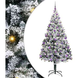 Artificial Christmas Tree with 300 LEDs with Stand Green 210 cm vidaXL Artificial Christmas Tree with 300 LEDs with Stand Green 210 cm vidaXL