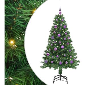 Artificial Christmas Tree with 150 LEDs with Stand Green 150 cm vidaXL Artificial Christmas Tree with 150 LEDs with Stand Green 150 cm vidaXL