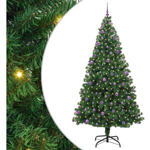 Artificial Christmas Tree with 300 LEDs with Stand Green 240 cm vidaXL Artificial Christmas Tree with 300 LEDs with Stand Green 240 cm vidaXL
