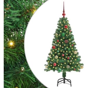 Artificial Christmas Tree with 150 LEDs with Stand Green 150 cm vidaXL Artificial Christmas Tree with 150 LEDs with Stand Green 150 cm vidaXL