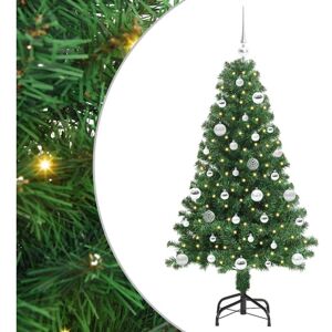 Artificial Christmas Tree with 150 LEDs with Stand Green 150 cm vidaXL Artificial Christmas Tree with 150 LEDs with Stand Green 150 cm vidaXL