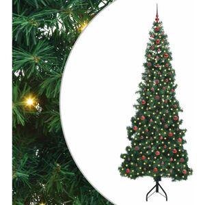 Corner Artificial Christmas Tree Green 240 cm PVC and Metal vidaXL Corner Artificial Christmas Tree Green 240 cm PVC and Metal vidaXL