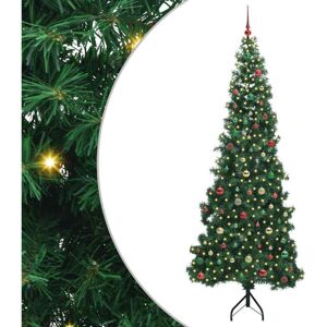 Corner Artificial Christmas Tree Green 240 cm PVC and Metal vidaXL Corner Artificial Christmas Tree Green 240 cm PVC and Metal vidaXL
