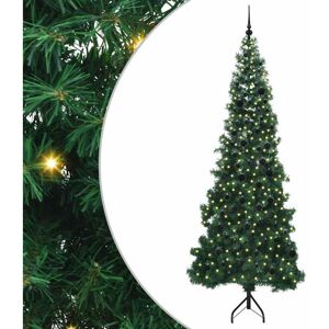 Corner Artificial Christmas Tree Green 240 cm PVC and Metal vidaXL Corner Artificial Christmas Tree Green 240 cm PVC and Metal vidaXL