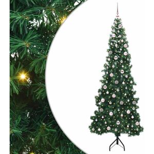 Corner Artificial Christmas Tree Green 240 cm PVC and Metal vidaXL Corner Artificial Christmas Tree Green 240 cm PVC and Metal vidaXL