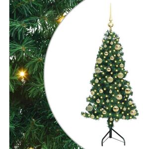 Corner Artificial Christmas Tree Green 120 cm PVC and Metal vidaXL Corner Artificial Christmas Tree Green 120 cm PVC and Metal vidaXL