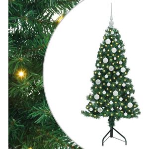 Corner Artificial Christmas Tree Green 120 cm PVC and Metal vidaXL Corner Artificial Christmas Tree Green 120 cm PVC and Metal vidaXL