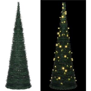 Pop-up String Artificial Pre-lit Christmas Tree Green 150 cm vidaXL Pop-up String Artificial Pre-lit Christmas Tree Green 150 cm vidaXL