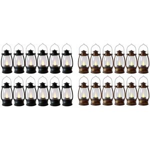 TLILY Vintag Candle Lanterns for Indoors 12Pcs Mini Lantern with Flicker Candles Small Hanging Home Decor Black TLILY Vintag Candle Lanterns for Indoors 12Pcs Mini Lantern with Flicker Candles Small Hanging Home Decor Black