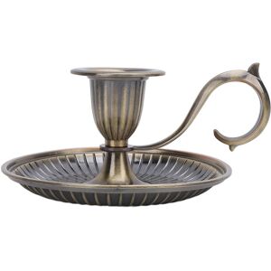 Groofoo - Vintage Candle Holder Round Bottom Taper Candle Stick Stand for Dinner Table Home Decoration Holiday Party Bronze Groofoo - Vintage Candle Holder Round Bottom Taper Candle Stick Stand for Dinner Table Home Decoration Holiday Party Bronze