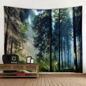 DEWDAT Wall Tapestry, Nature Landscape Trees Wall Hanging Tapestry, Nordic Pine Forest Decoration, Rectangular Printing Fabric For Living Room Bedroom( DEWDAT Wall Tapestry, Nature Landscape Trees Wall Hanging Tapestry, Nordic Pine Forest Decoration, Rectangular Printing Fabric For Living Room Bedroom(
