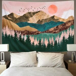 DEWDAT Wall Tapestry, Sunset Art Tapestry Forest Tree Tapestry Mountain Wall Hanging Psychedelic Nature Landscape Tapestry Bedroom Living Room Decor, DEWDAT Wall Tapestry, Sunset Art Tapestry Forest Tree Tapestry Mountain Wall Hanging Psychedelic Nature Landscape Tapestry Bedroom Living Room Decor,