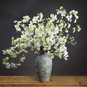 Hill Interiors - White Cherry Blossom Spray Artificial Plant - Fabric/Plastic - L25 x W28 x H124 cm - White Hill Interiors - White Cherry Blossom Spray Artificial Plant - Fabric/Plastic - L25 x W28 x H124 cm - White