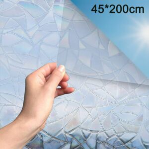 Dewdat - Window Film 3D Decorative Privacy Film Glueless Holographic Glass Sticker For Glass Door Home House Ofiice Heat Control Anti uv Dewdat - Window Film 3D Decorative Privacy Film Glueless Holographic Glass Sticker For Glass Door Home House Ofiice Heat Control Anti uv