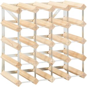Wine Rack for 20 Bottles Solid Pinewood vidaXL Wine Rack for 20 Bottles Solid Pinewood vidaXL
