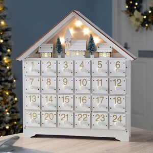 ANPVIZ Wooden Christmas Advent Calendar with Drawers, Reusable LED Light, 24-Day Countdown to Christmas, Large Foldable LED Advent Box, Christmas Table ANPVIZ Wooden Christmas Advent Calendar with Drawers, Reusable LED Light, 24-Day Countdown to Christmas, Large Foldable LED Advent Box, Christmas Table