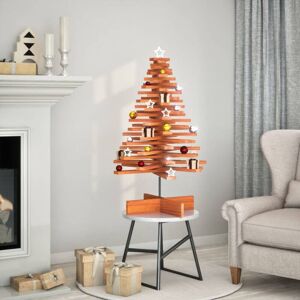 Wooden Christmas Tree for Decoration Wax Brown 100 cm Solid Wood Pine vidaXL Wooden Christmas Tree for Decoration Wax Brown 100 cm Solid Wood Pine vidaXL