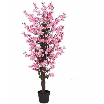 Leaf 120cm Artificial Pink Blossom Tree - Artificial Tree Leaf 120cm Artificial Pink Blossom Tree - Artificial Tree