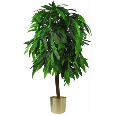 Leaf Design UK 120cm Mango Artificial Tree - Green - Artificial Plant Leaf Design UK 120cm Mango Artificial Tree - Green - Artificial Plant