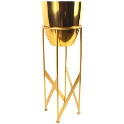 Unbranded 55cm Gold Planter - Planter Unbranded 55cm Gold Planter - Planter