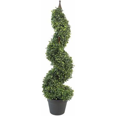 Leaf 90cm Tall Artificial Boxwood Spiral Topiary Tree - Topiary Tree Leaf 90cm Tall Artificial Boxwood Spiral Topiary Tree - Topiary Tree