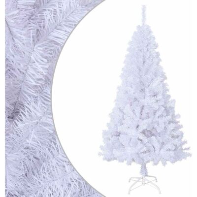 vidaXL Christmas Tree with Thick Branches White - Christmas Tree vidaXL Christmas Tree with Thick Branches White - Christmas Tree