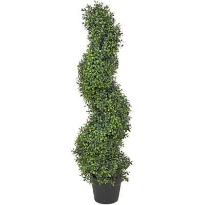Beliani Artificial Potted Spiral Tree - Plant Beliani Artificial Potted Spiral Tree - Plant
